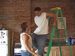 Barrio Cocksucker Seduces Handyman's Boy